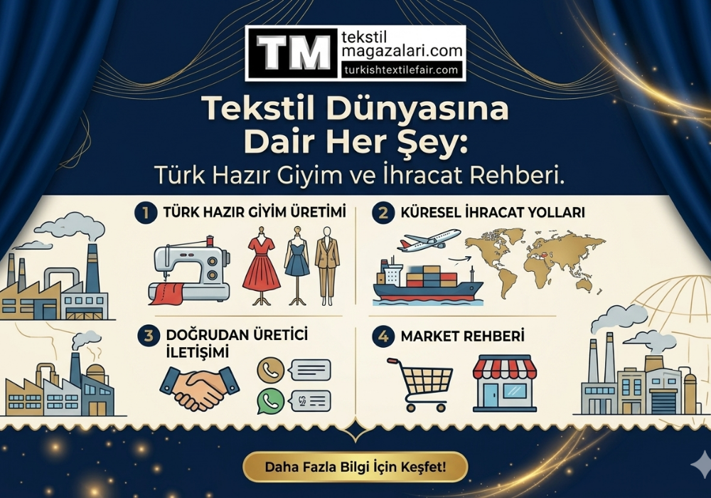 Tekstil Dünyasına Dair Her Şey | Türk Tekstilinin Dijital Merkezi TurkishTextileFair.com & TekstilMagazalari.com