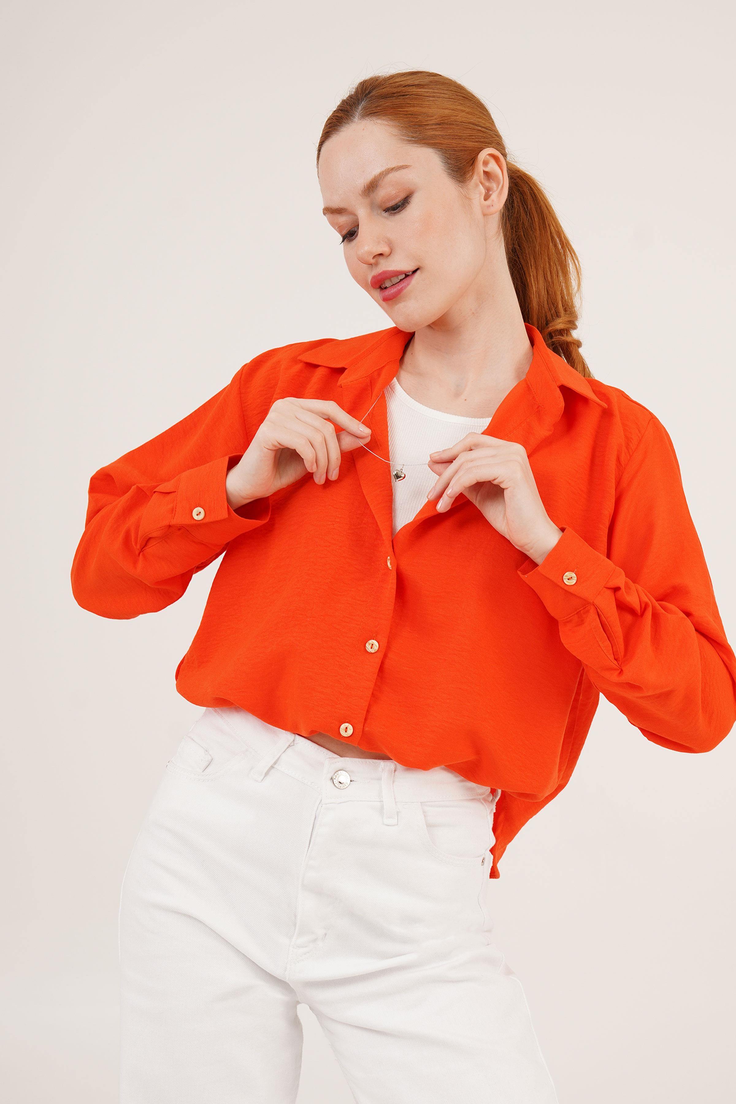 Body Görünümlü Kolye Detaylı Toptan Gömlek Stok Kodu 4801