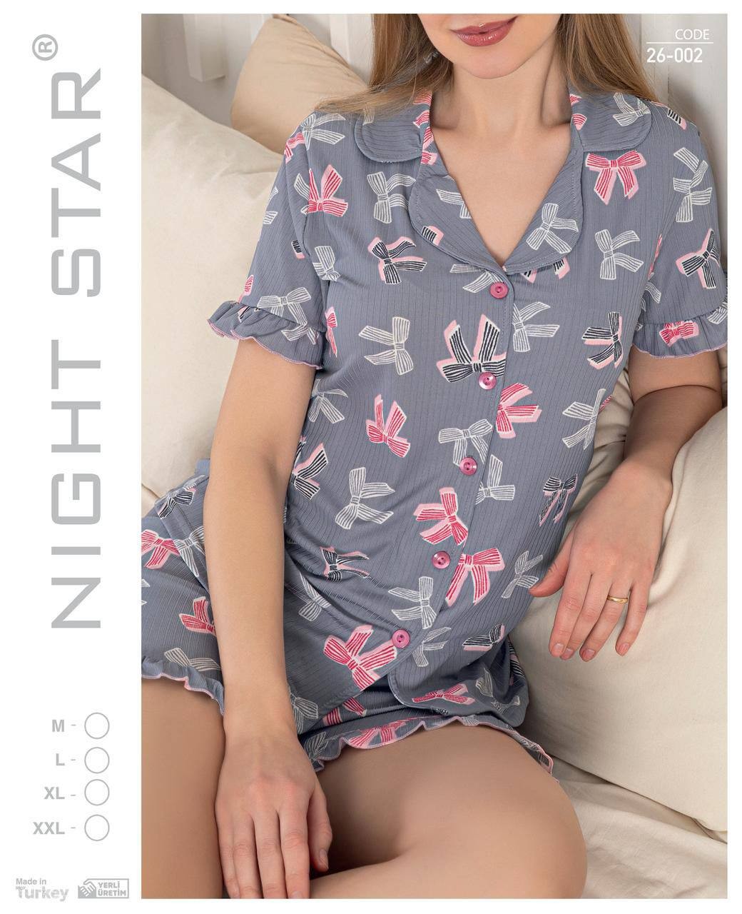 Sedef Kumaş Likralı Şortlu Kadın Pijama Takımı | Toptan & Şık Homewear