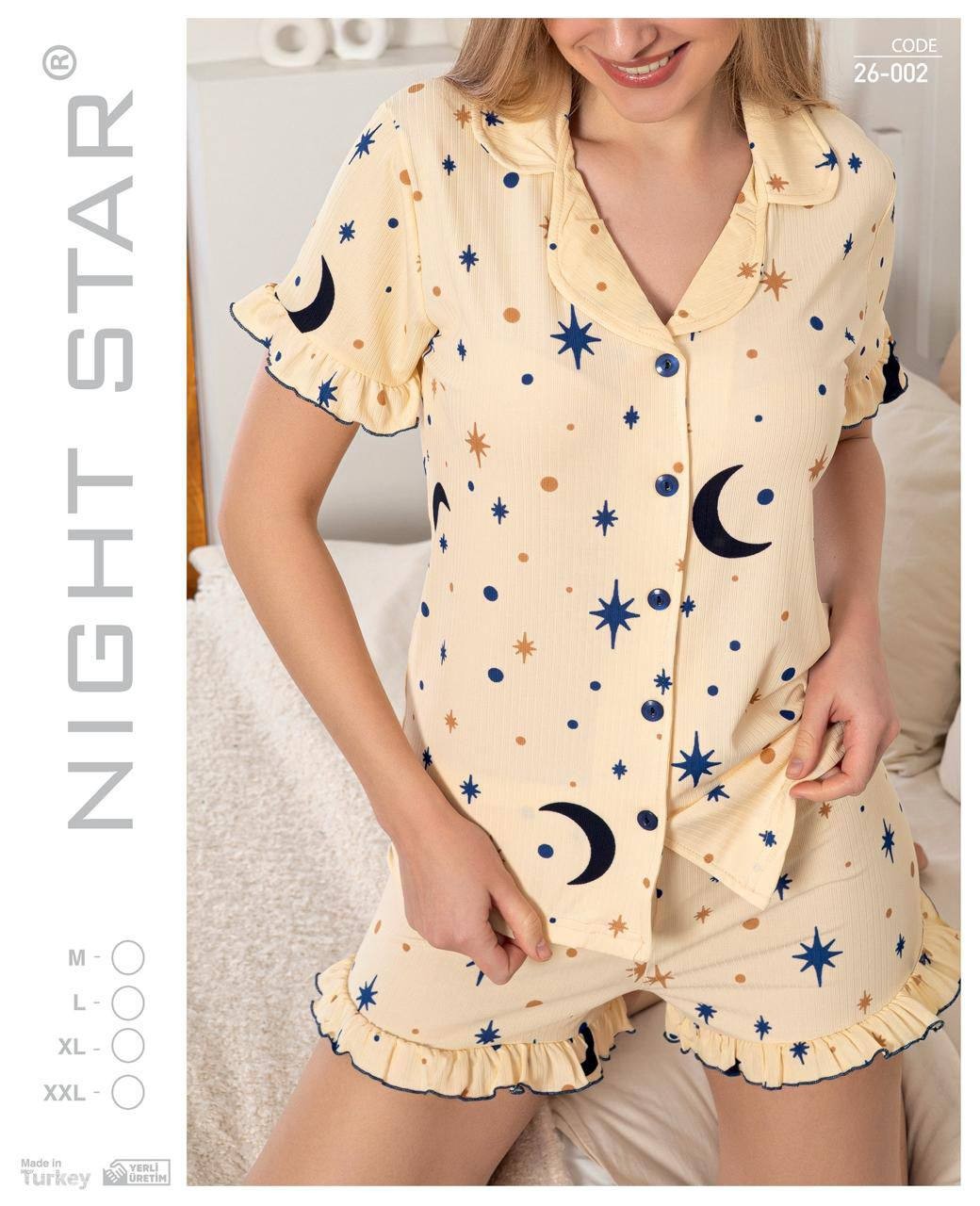 Sedef Kumaş Likralı Şortlu Kadın Pijama Takımı | Toptan & Şık Homewear